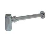 Elements of Design DD8101 Faucetier Modern Bottle-Trap 12-Inch Vessel Sink Drain, Chrome