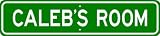 CALEB ROOM SIGN - Personalized Gift Boy or Girl, Aluminum