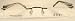 Optical Eyeglasses Rimless Frame Rx Stainless Steel Brown Shuttle
