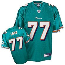 Reebok Miami Dolphins Jake Long Youth Replica Jersey Large