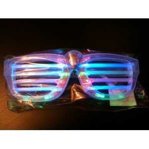【LEDシャッターシェード】ロックスターのライトアップサングラス