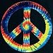 Peace Sign 4-inch Magnet - Tie Dye