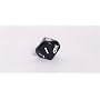 Opaque 16mm d10 Dice, Black w/White