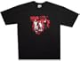 BLINK 182 - Red And White Photo - Black T-shirt