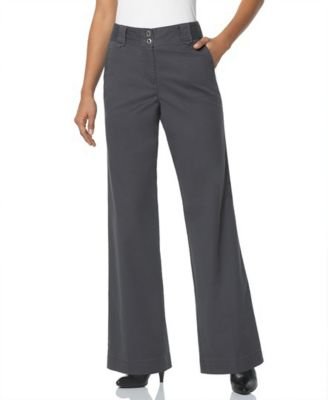 Click here to buy Style&co. 2-Button Wide-Leg Twill Pants by Style&co..