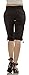 Classic Designs Womens Stretch Poplin Elastic Waist Cargo Capri (S-3X)
