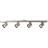 Progress Lighting P6161-09WB 4-Light Wall Or Ceiling Mount Round Back, Brushed Nickel