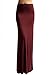 Womens Rayon Lightweight Floor Length Maxi Skirt