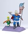 McFarlane Toys The Simpsons Series 1 Action Figure Homer & Bart "Simple Simpson"