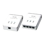 Brite-View 200 Mbps Digital Home Powerline Ethernet Adapters included 1-port Bridge & 4-port Switch