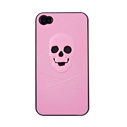 Pink Skull iPhone 4S Case (Compatible with Apple iPhone 4S, iPhone 4)