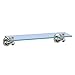 Gatco 4336 Tiara Glass Shelf, Satin Nickel