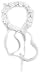 Darice VL6302, Star Flowers / Pearl Center Ribbon Finish Crown