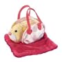 ZhuZhu pets - pink pet carrier and pink blanket