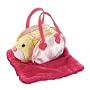 ZhuZhu pets - pink pet carrier and pink blanket