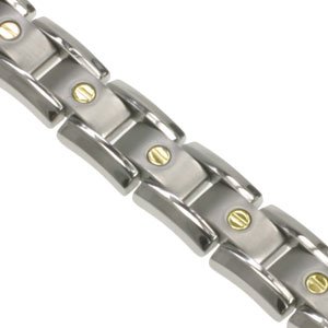 Titanium Bracelet with 18k screws.Width: 10mm Length: 8.5
