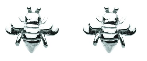 Dew Sterling Silver Stud Earrings with Bumble Bee 48088HP004