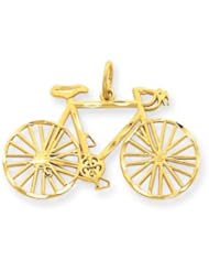 14k Gold Bicycle Charm