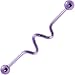 Wave Purple Anodized Titanium Industrial Project Bar 40mm
