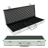 400 PC Poker Chip case - Felt Wood interior - Solid