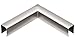 CRL GRUC5HPS Polished Stainless U-Channel 90 Degree Horizontal Corner for 1/2" Glass Cap Railing