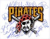 Signed Pirates, Pittsburgh (2008) Signd by the 2008 Pittsburgh Pirates (14 Sigs) Doug Mientkiewicz, Nate McLouth, Paul Maholm, Jose Bautista, Ian Snell, Evan Meek, Matt Capps, Tom Gorzelanny, Brian Bixler, Ryan Doumit, Adam LaRoche, Matt Morris, John Russell and Phil Dumatrait Photo