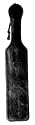 Sportsheets Leather Paddle, Black Fur