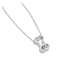 Bark Avenue Jewelers- 1/3 Carat Diamond Bone Solitaire Pendant 14 Karat White Gold