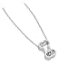 Bark Avenue Jewelers- 1/3 Carat Diamond Bone Solitaire Pendant 14 Karat White Gold