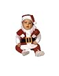 New Newborn Santa Christmas Costume Bonnet And Bib Set