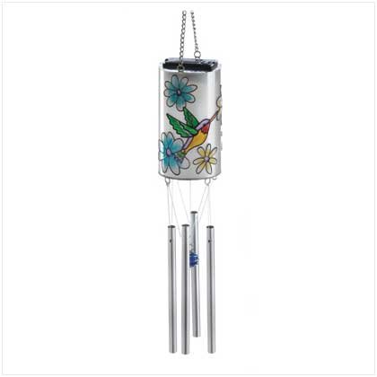 Solar Hummingbird Windchime