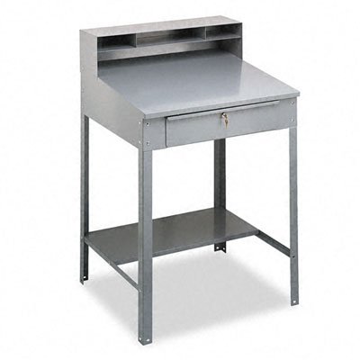 Open Steel Shop Desk, 36w x 30d x 53 3/4h, Medium Gray (TNN110430)