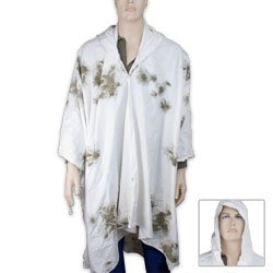 German Snow Camo Poncho Used