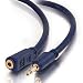 Cables To Go 40626 Velocity 3.5mm Male/Female  Mono Audio Extension Cable, Blue (6 Feet/1.82 Meters)
