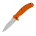 Kershaw Orange Zing Knife with 3-D Machined Grooves on Blade