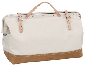 McGuire 24 Inch Canvas Mason Bag w/Leather Bottom