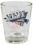 New York Giants vs New England Patriots NFL Official Superbowl XLVI Shot Glass