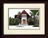 Alma Mater- Michigan State University, Alumni Chapel Framed Lithograph