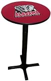 Alabama Crimson Tide Pub Table with Black Commercial Base