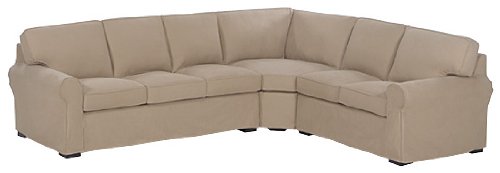Lauren Slipcovered Sofa Sectional: Lauren 3-Piece Slipcovered Sectional Sofa Couch