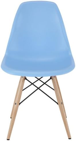 Armin Wood Dining Side Chair In Light Blue