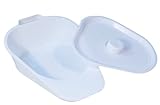 Motionperformance Essentials Medical Disability Aid Lightweight Slipper Bed Pan Portable Toilet Urinal with Lid