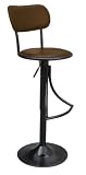 Milano Dark Chocolate Brown Swivel Bar Kitchen Breakfast Stool
