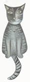 Tabby Wall Clock - Cat Clock (Grey) (19