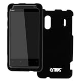EMPIRE Black Rubberized Hard Case Cover for Sprint HTC EVO Design 4G