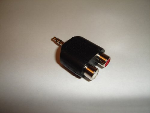 3.5mm Stereo Plug To Dual RCA Jack Adapter