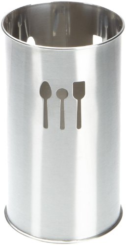 Zeller 27339 K&uuml;chenutensilienhalter, Edelstahl &oslash; 10 x 18.5 cm