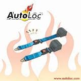 2 Point Retractable Electric Blue Lap Seat Belt (1 Belt)