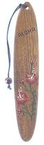 Hawaiian Koa Wood Hibiscus Flower Bookmark
