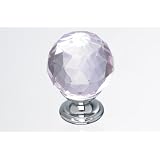 Top Knobs TK118PC Pink Crystal 1 3/8